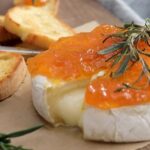 Baked Brie with Apricot Preserves
